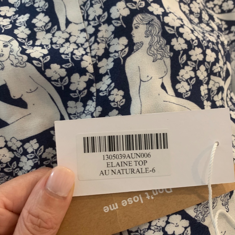 🧚🏻‍♀️REFORMATION ELAINE TOP- "AU NATURALE" RARE - Picture 4 of 4